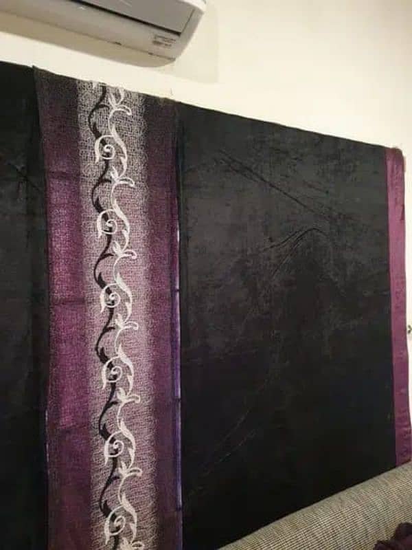 white / blue / velvet / curtain / chiffon / lounge / drawing room 7