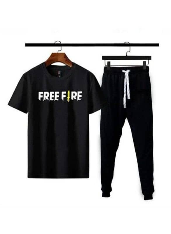 2Pcs  men's polyester printed Co _ord set 0