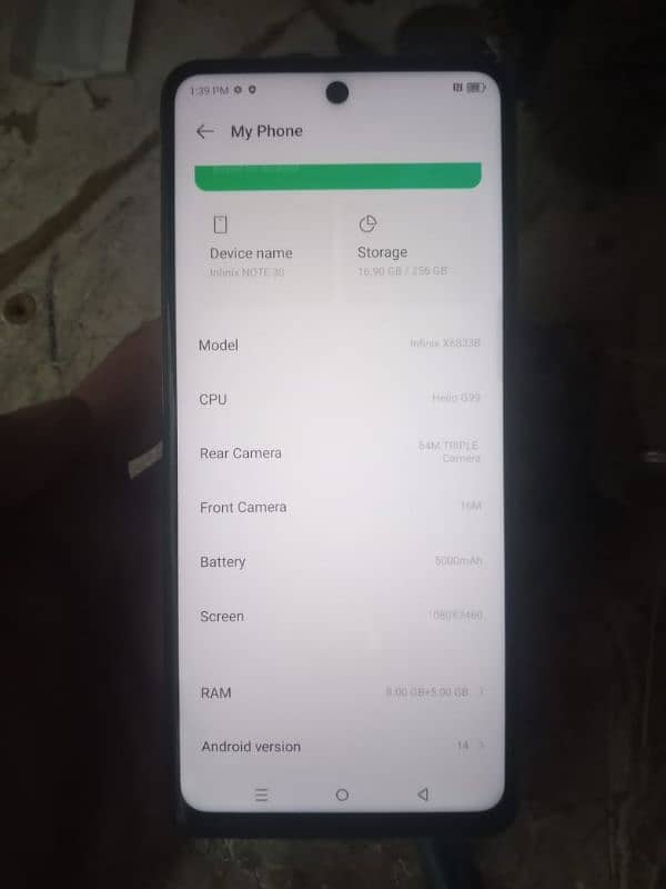 Infinix note 30 256 GB Non Active for sale 1