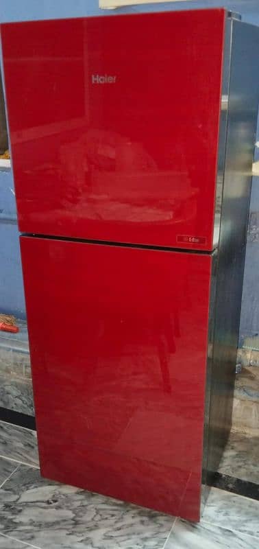 Haier glass door refrigerator 9 cubic 0