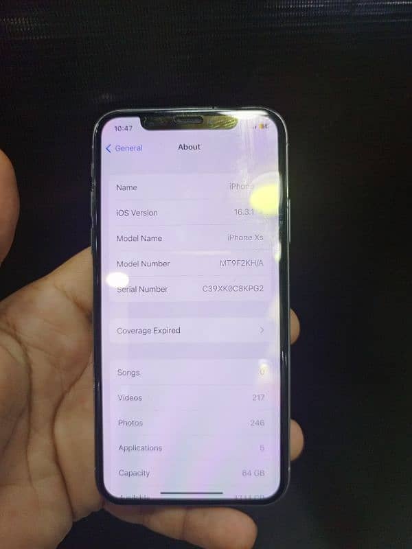 iPhone xs 64gb PTA approved 3