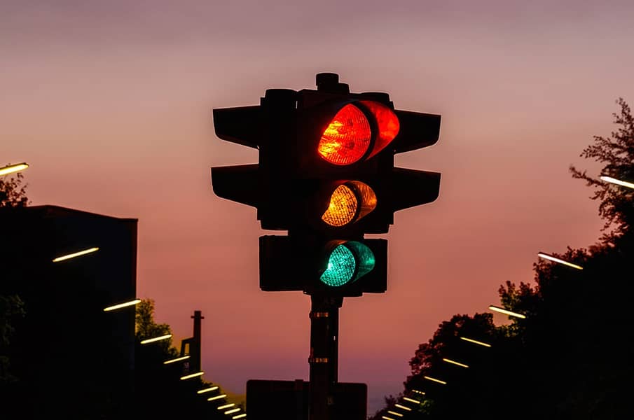 Traffic lights / yellow blinker lights 10