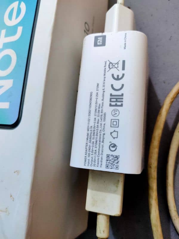 redmi note 10 complete box charger 5