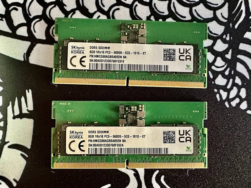 SK Hynix DDR5 SODIMM RAM Laptop 16GB (2x8GB) 5600 MHz - Lightly Used 1