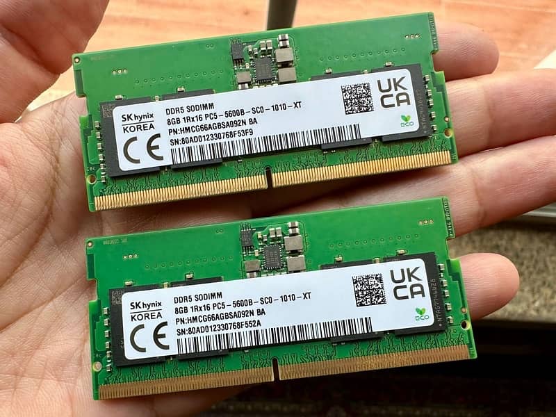 SK Hynix DDR5 SODIMM RAM Laptop 16GB (2x8GB) 5600 MHz - Lightly Used 2