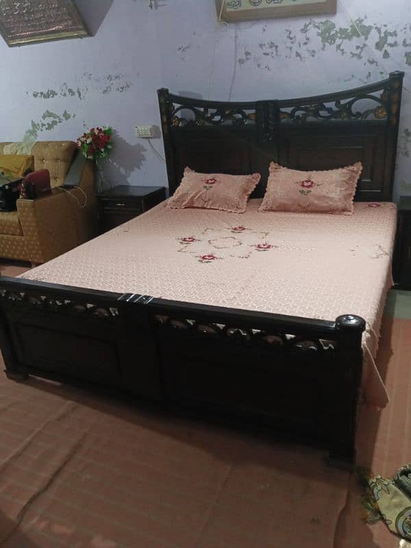 arjent sale full size bed with 2 side table without matris 1