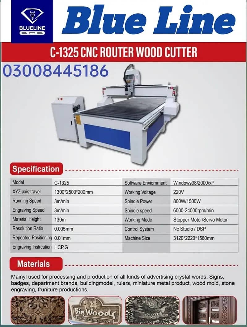 CNC Wood Router Machine/Laser Cutting Machine |wood Router All Sizes 6