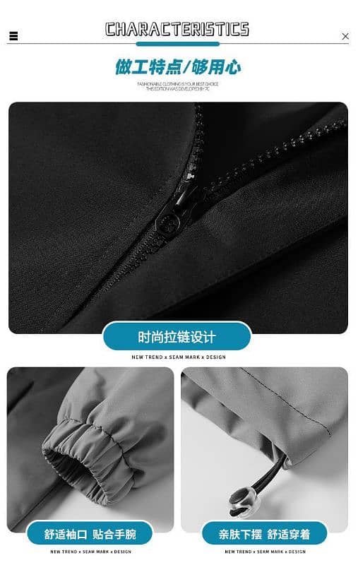 imported Breathable Zipper Hoodid Unisex Jacket Free Delivery 6