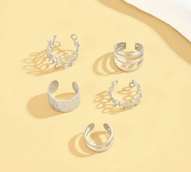 Ear clips set 5-pcs / Ear studs 4