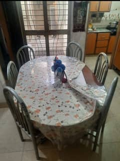 Wooden 6 Seater Dining Table