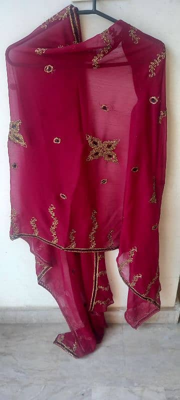 organza stitched 3 piece suit for sale chiffon dupatta 0