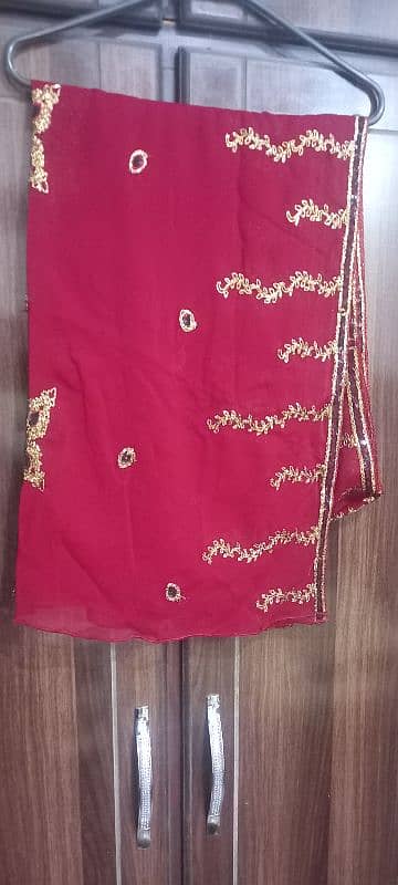 organza stitched 3 piece suit for sale chiffon dupatta 3