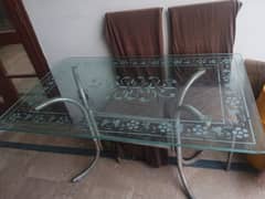 Glass Table with 6 chairs