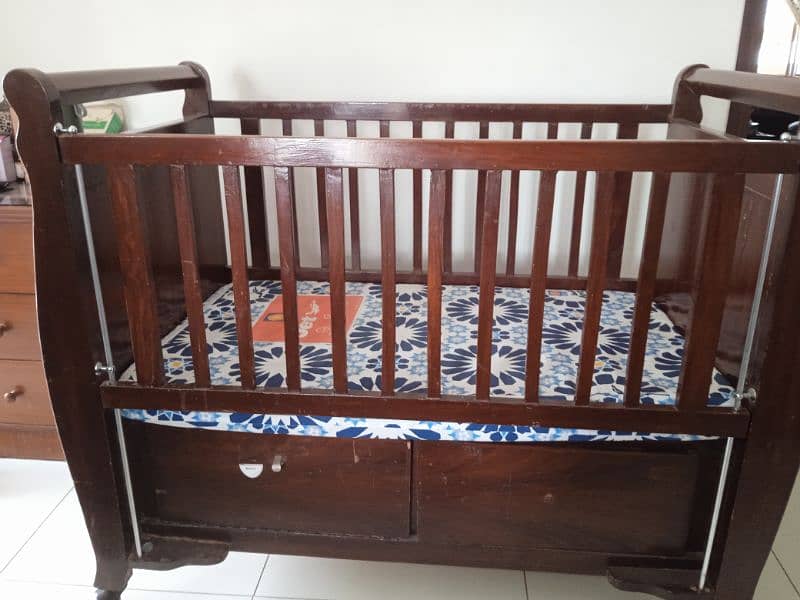 wooden baby cot 6