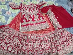 birdal lehnga and jewellery