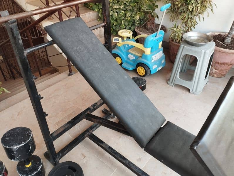 All in one Home gym with rods and weights 5