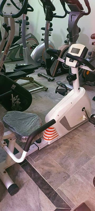 exercise cycle elliptical cross trainer back seated bike recumbent 5