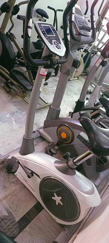 exercise cycle elliptical cross trainer back seated bike recumbent 12