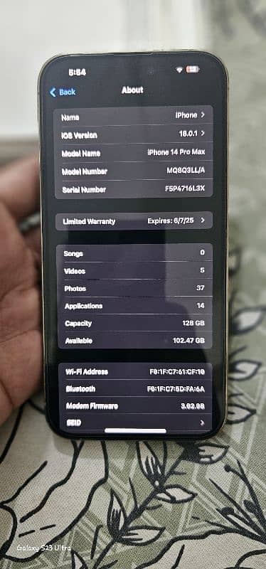 IPHONE 14 PRO MAX 128 GB JV 8