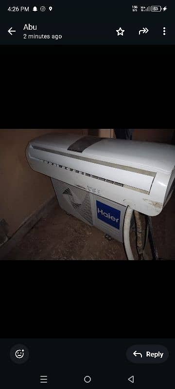 haier ac 1.5ton good condition 03322448875 2