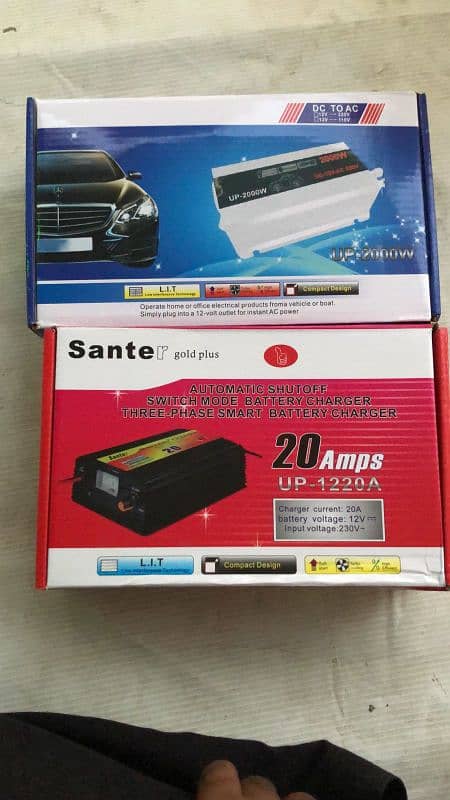 DC To AC Converter 2000w & Battery Charger 20Amp. WhatsApp 03422224022 2