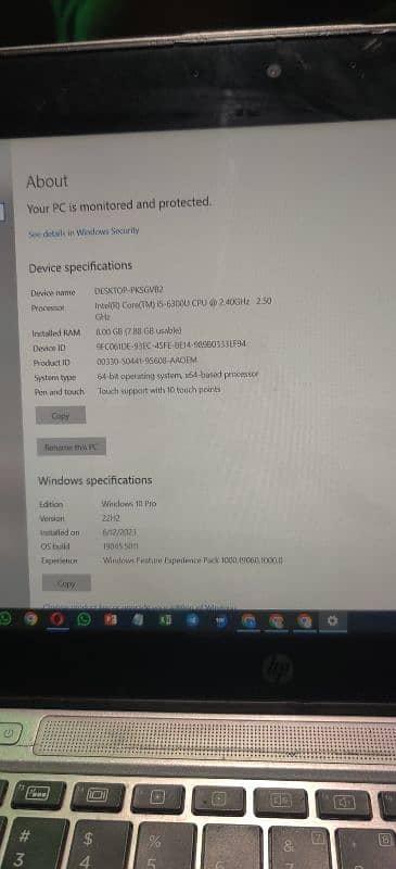 HP elite book 840g3 8/256 ssd 0