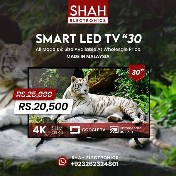 30inch smart+android led tv 0