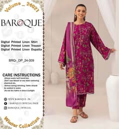 Baroque Printed Allover 3pc code 24014