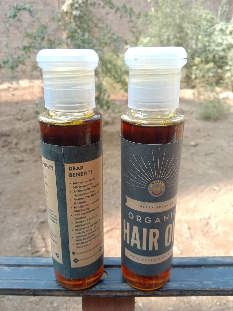 Organic Hair Oil/100% Organic/Made with 12+ ingredients/ 1