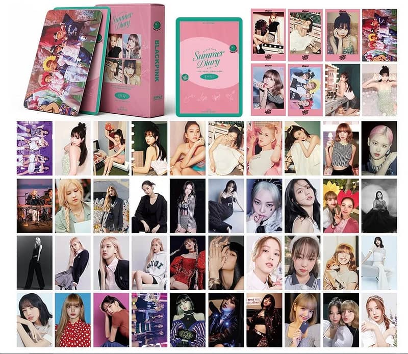 55 Pcs Set Kpop BLACKPINK Summer Diary Lomo Cards Pictures Photo Album 0