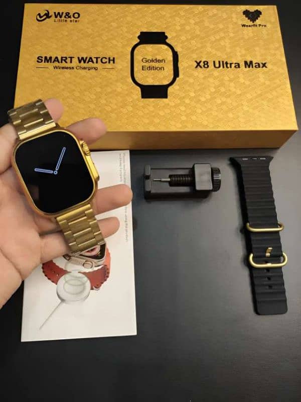 X8 ultra max smart watch golden edition 4