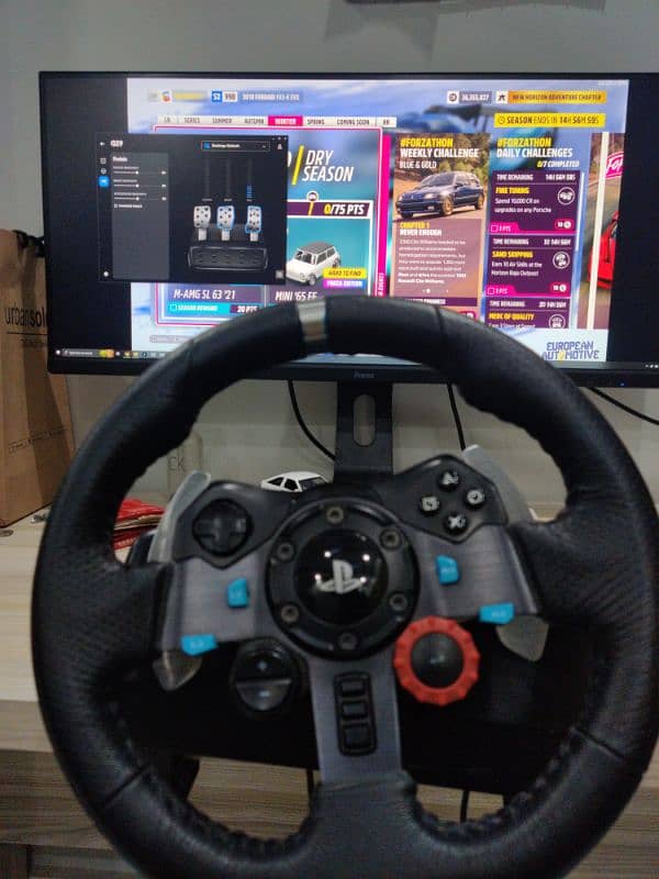 logitech g29 racing steering wheel pc ps4 ps5 with repair needed 1