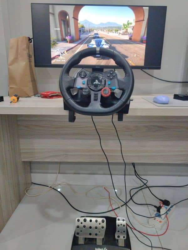 logitech g29 racing steering wheel pc ps4 ps5 with repair needed 2