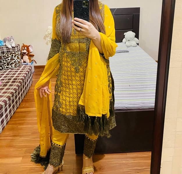 Yellow Mehndi dress 0