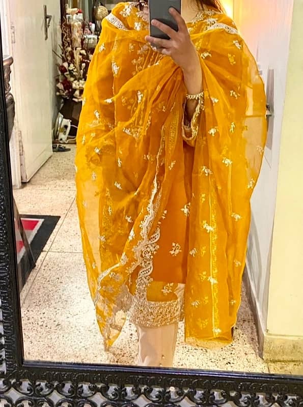 Yellow mehndi Dress 1