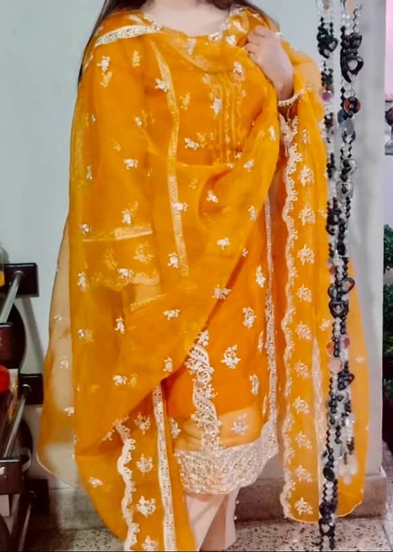 Yellow mehndi Dress 2