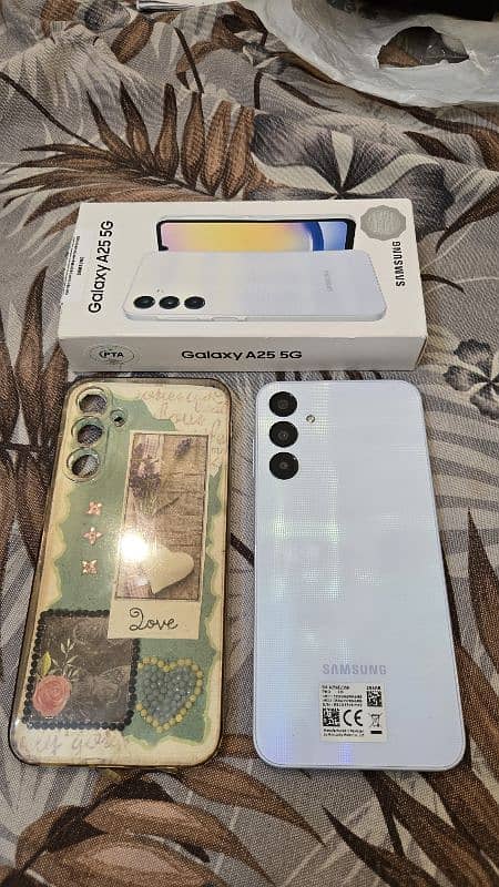 Samsung galaxy A25 with 6 months Samsung warranty. 0