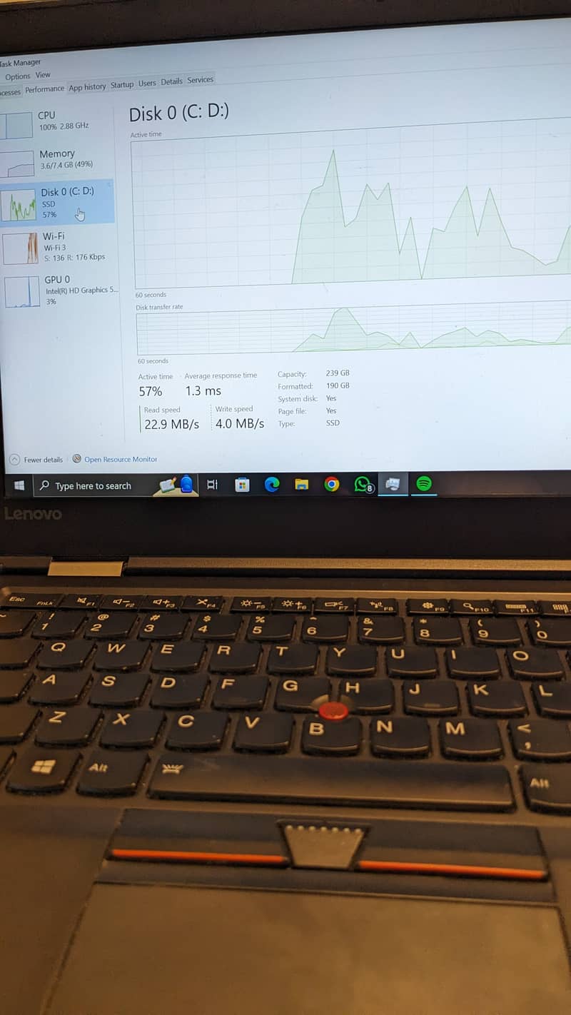 Lenovo X1 carbon i5 6th gen 5