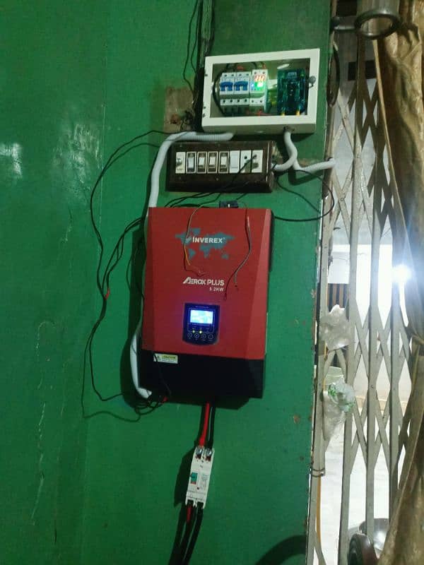 Inverex Inverter 5KV with 4 Tall Tabuler Betterys 0