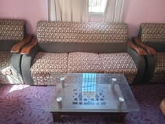 Sofa set 5 seater + center table