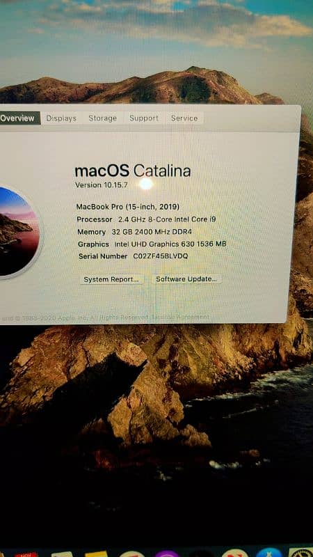 Apple MacBook pro CORE i9 2019 model 32 ram 512 NVME 3