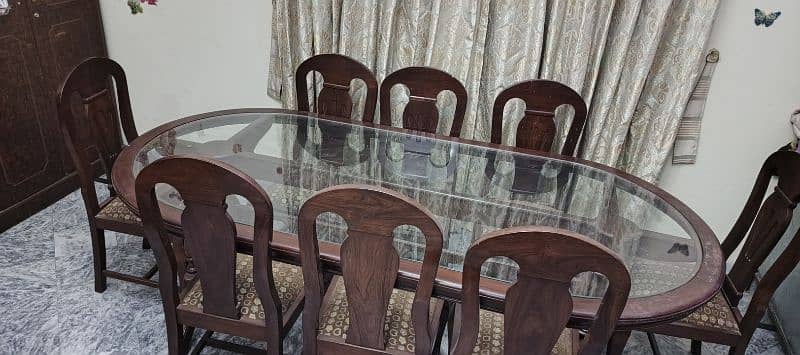 8 chairs wooden dining table 3