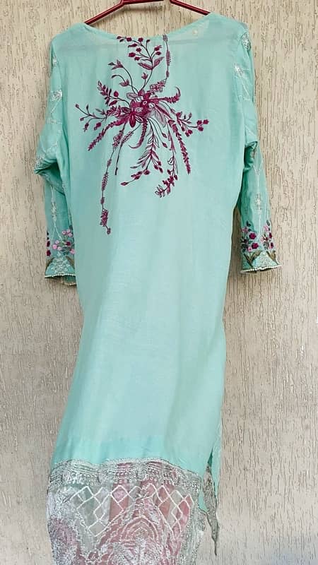 3 piece embroidered chiffon dress 4