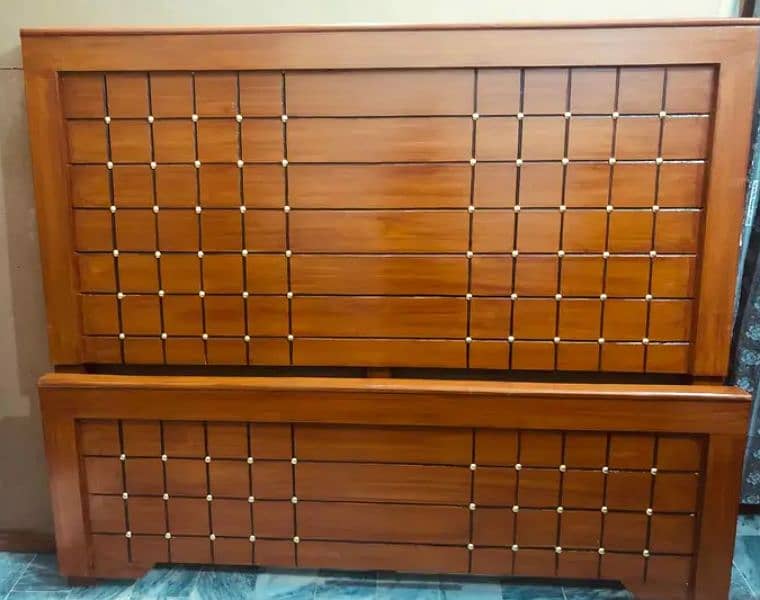 Wooden Double Beds + For Rooms and Apartments with 5 Years Warranty 0