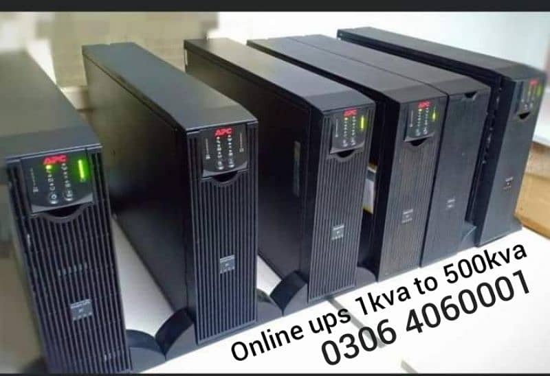 ONLINE UPS, 1KVA,2KVA,3KVA, 5KVA,10KVA, 20KVA 40kva,all models 8