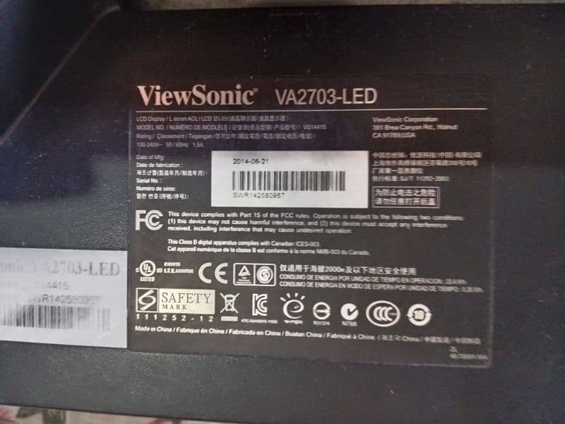 View Sonic LED 27 " 2