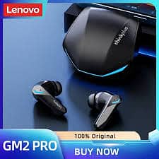 Original Lenovo GM2 Pro 5.3 Earphone Bluetooth Wireless Earbuds Low L