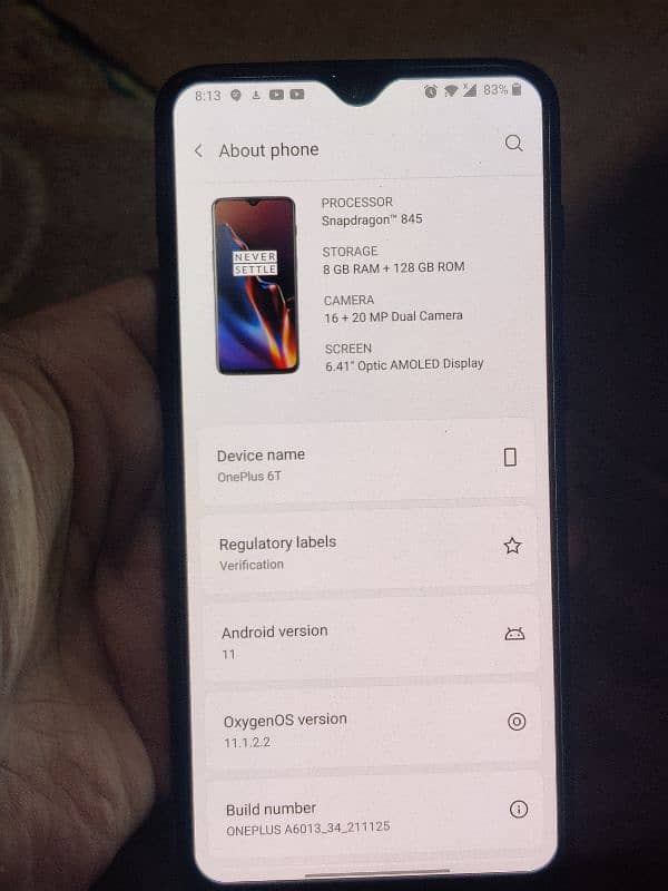 Oneplus 6t waterpack 8/128 sale or exchange 4