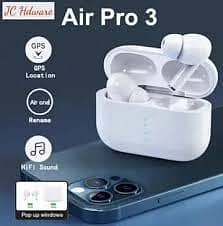 Airpods Air Pro 3rd Gen TWS (True Wireless Stereo) Bluetooth Earbuds 0