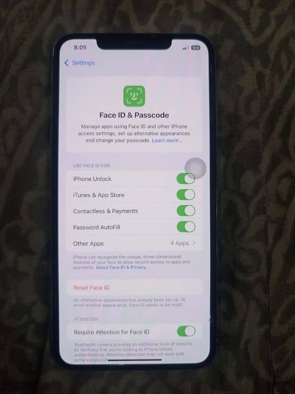 iphone xsmax XSMAX 256 GB PTA APPROVED DUAL 7